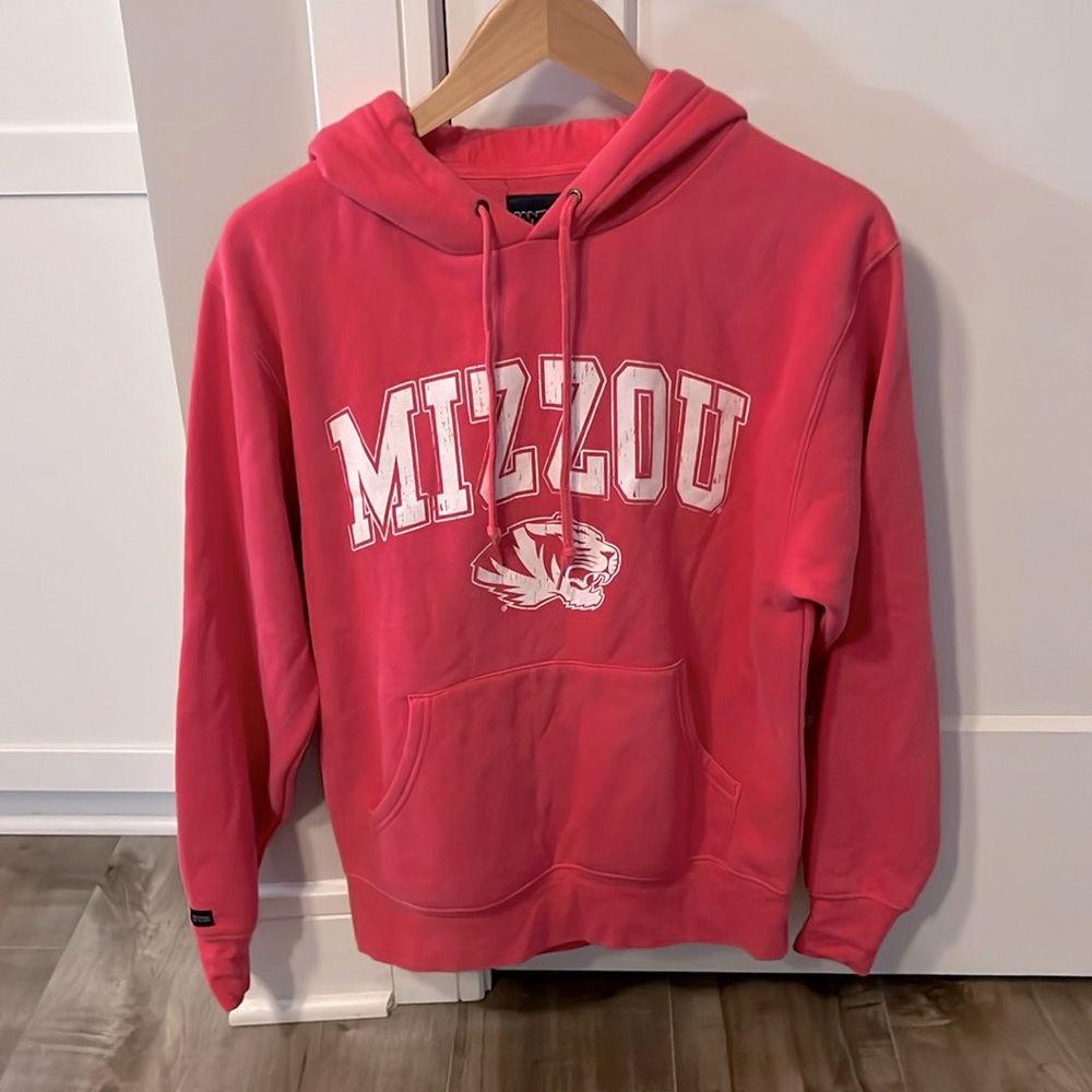EUC Pink Mizzou Jansport Hoodie Size Small